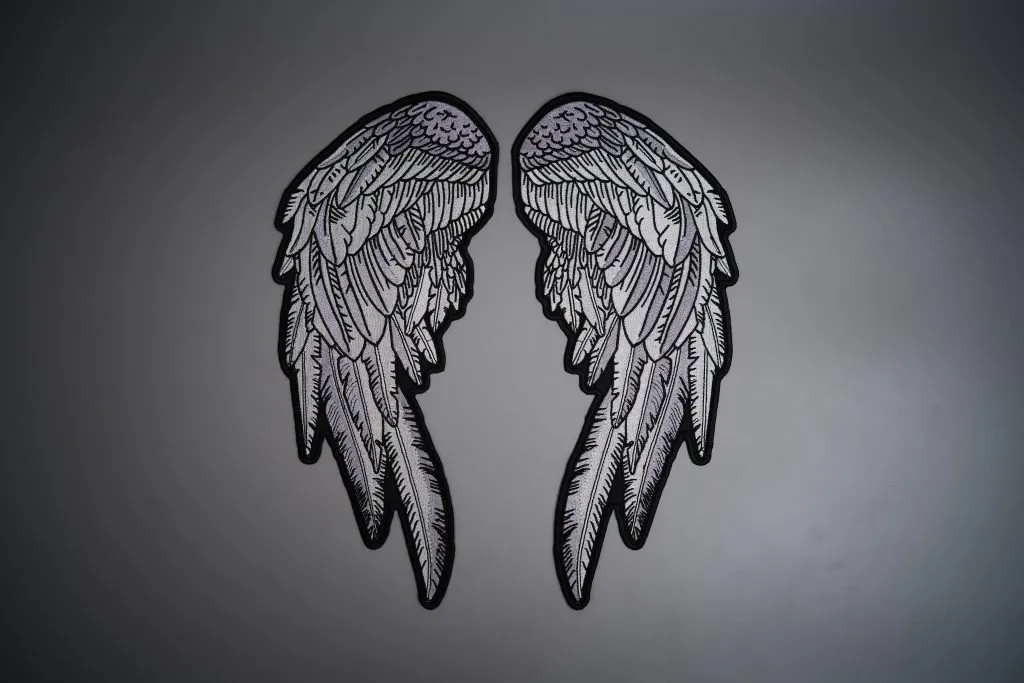 Angel wings patch Silver (1)