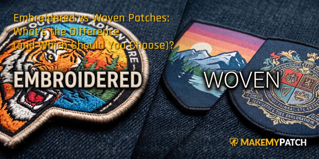 MakeMyPatch - Embroidered vs Woven Patches: What’s the Difference (and Which Should You Choose)?